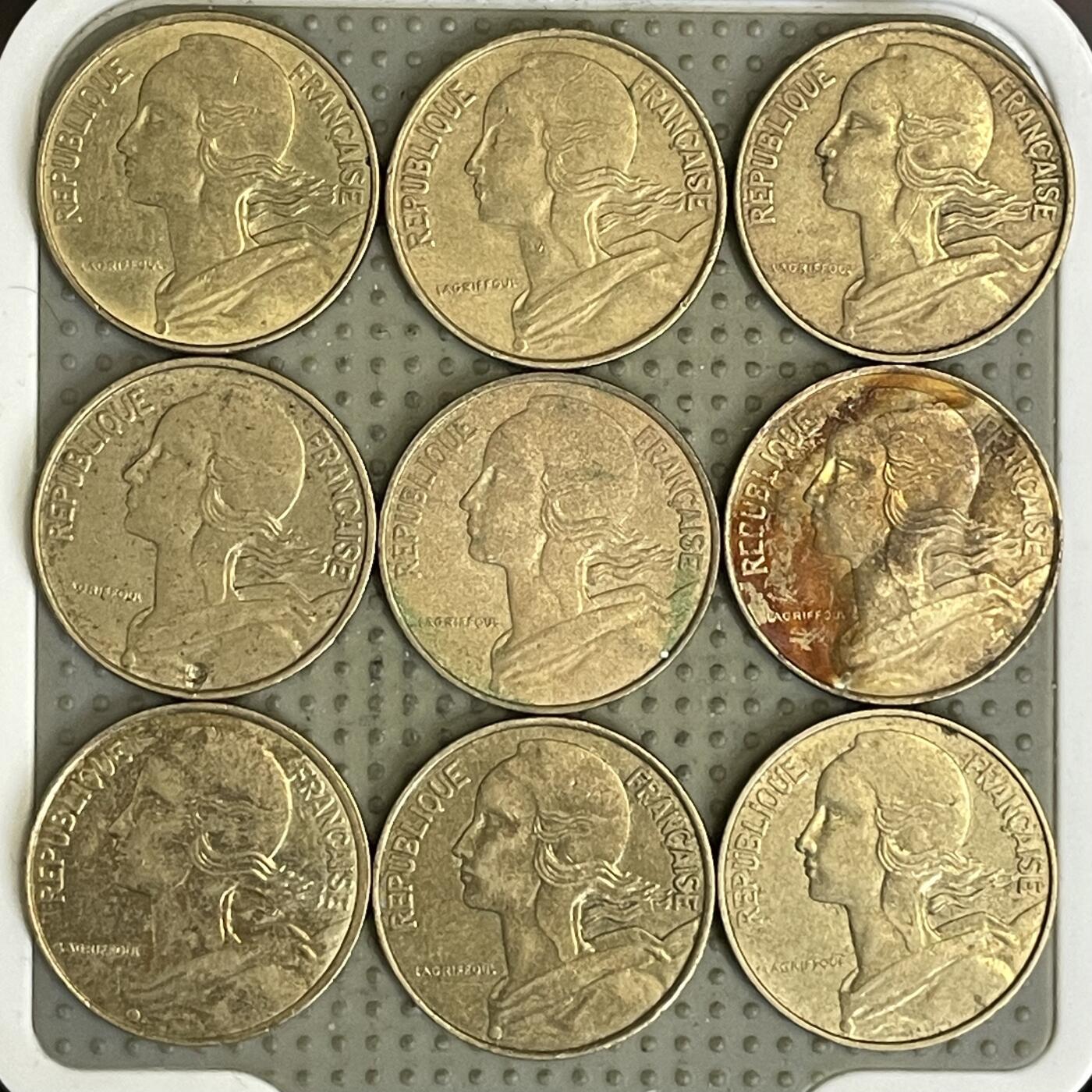 2026年第30场各国散币拍卖（总第180场） 法国10生丁9枚