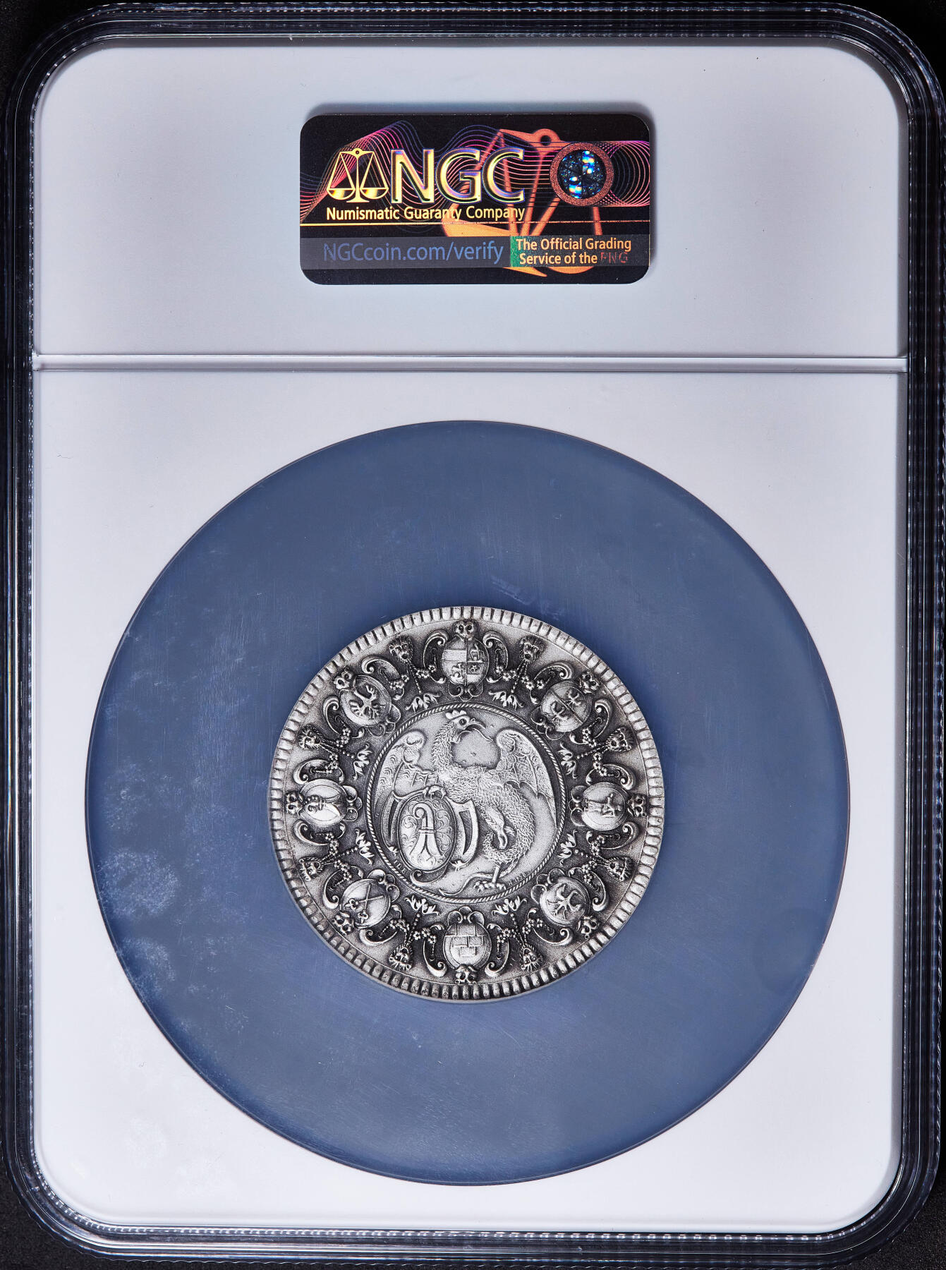 【俄甄集藏】2026年(049)03-18星期三 晚 19:30 全场包邮 瑞士1958年后铸版18世纪名誉品种巴塞尔城市景观2泰勒，NGC MS66，镀银版，磨砂复古，顶级状态，直径：50mm