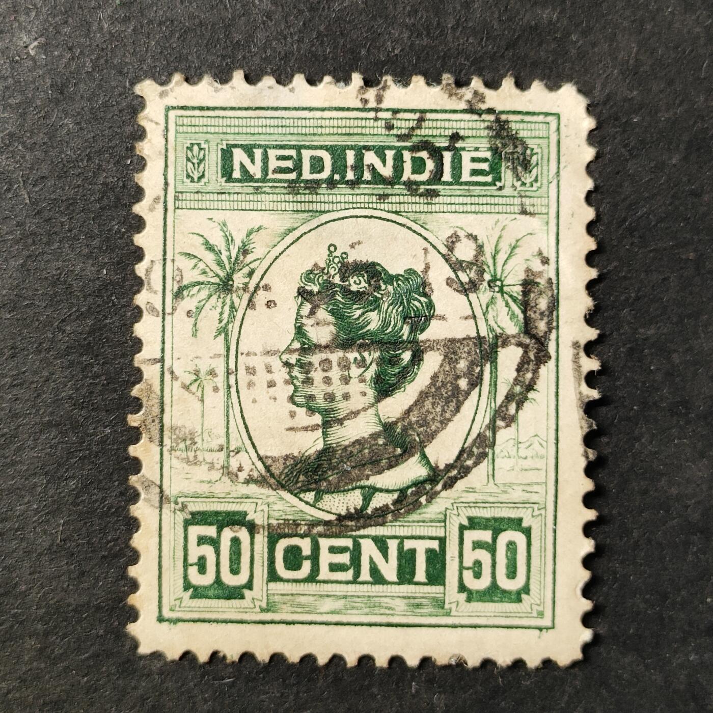 ↓君缘收藏757期☞钱币邮品↓无佣金、可寄存、满30元包邮  荷属东印度邮票，1914年威廉明娜女王邮票