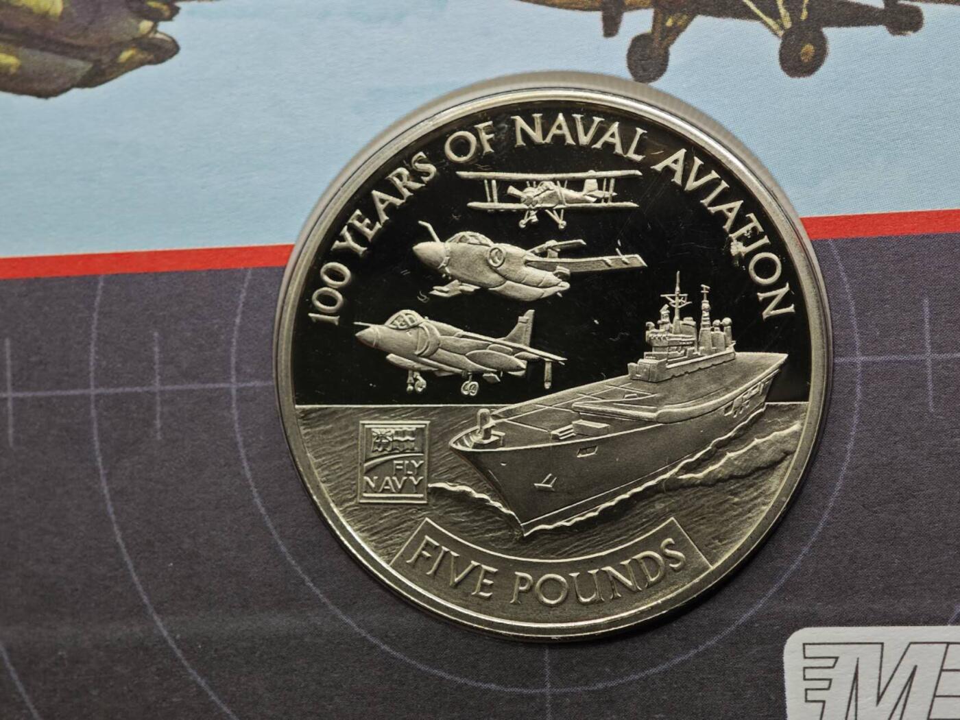  【淘币小摊】限时拍第八百七十八拍   克朗币邮币封场    每周一统一发货 根西岛2009年飞机发展5镑纪念币邮币封