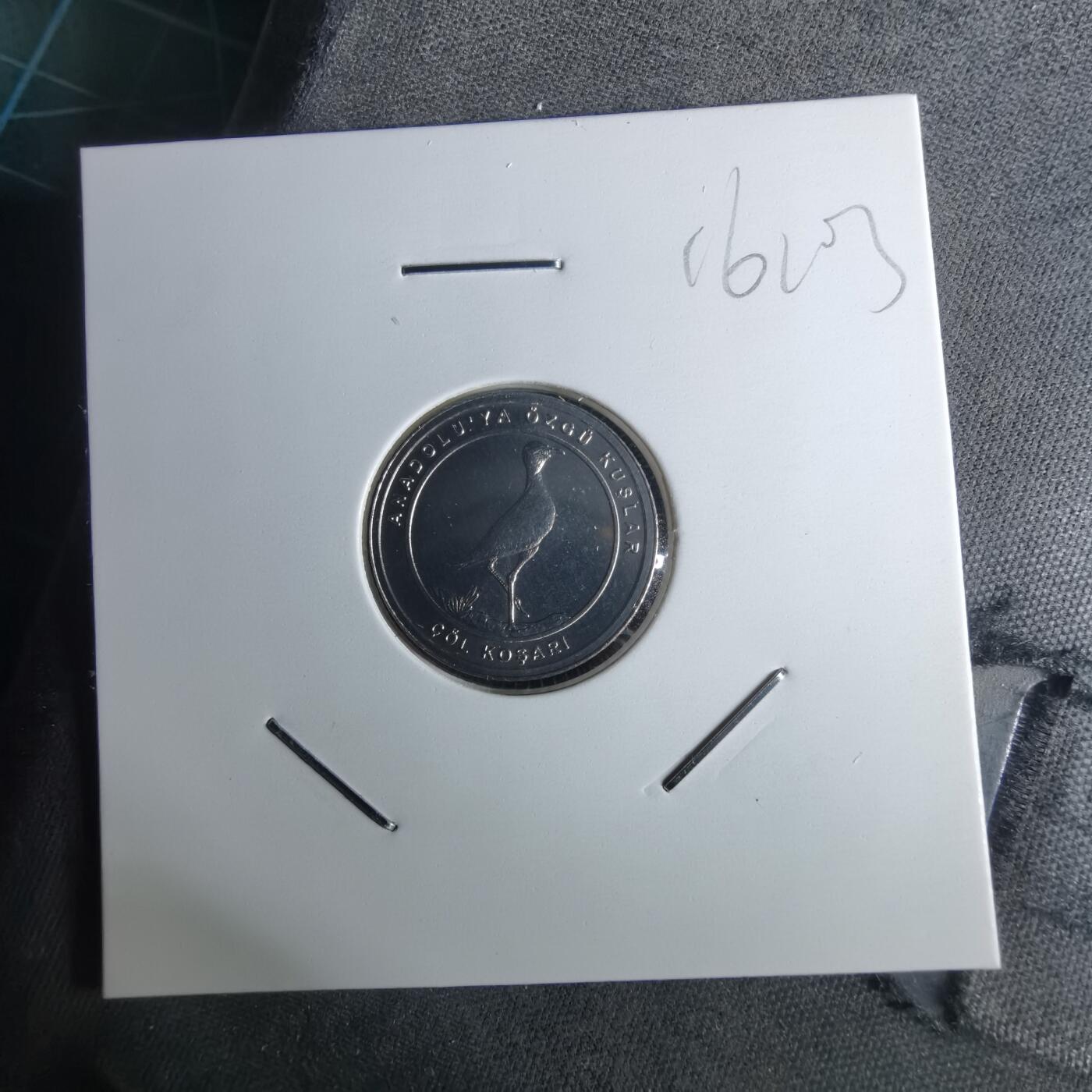 沼泽如烟--第1016场 土耳其2020年1库鲁小鸟系列纪念币