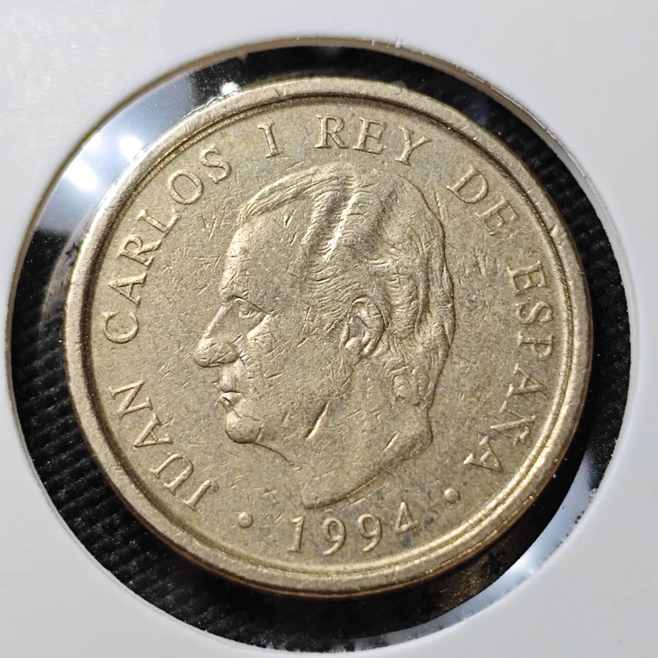 KK钱币收藏小铺   第404期 2月预留时间 周末发货  西班牙100比塞塔纪念币