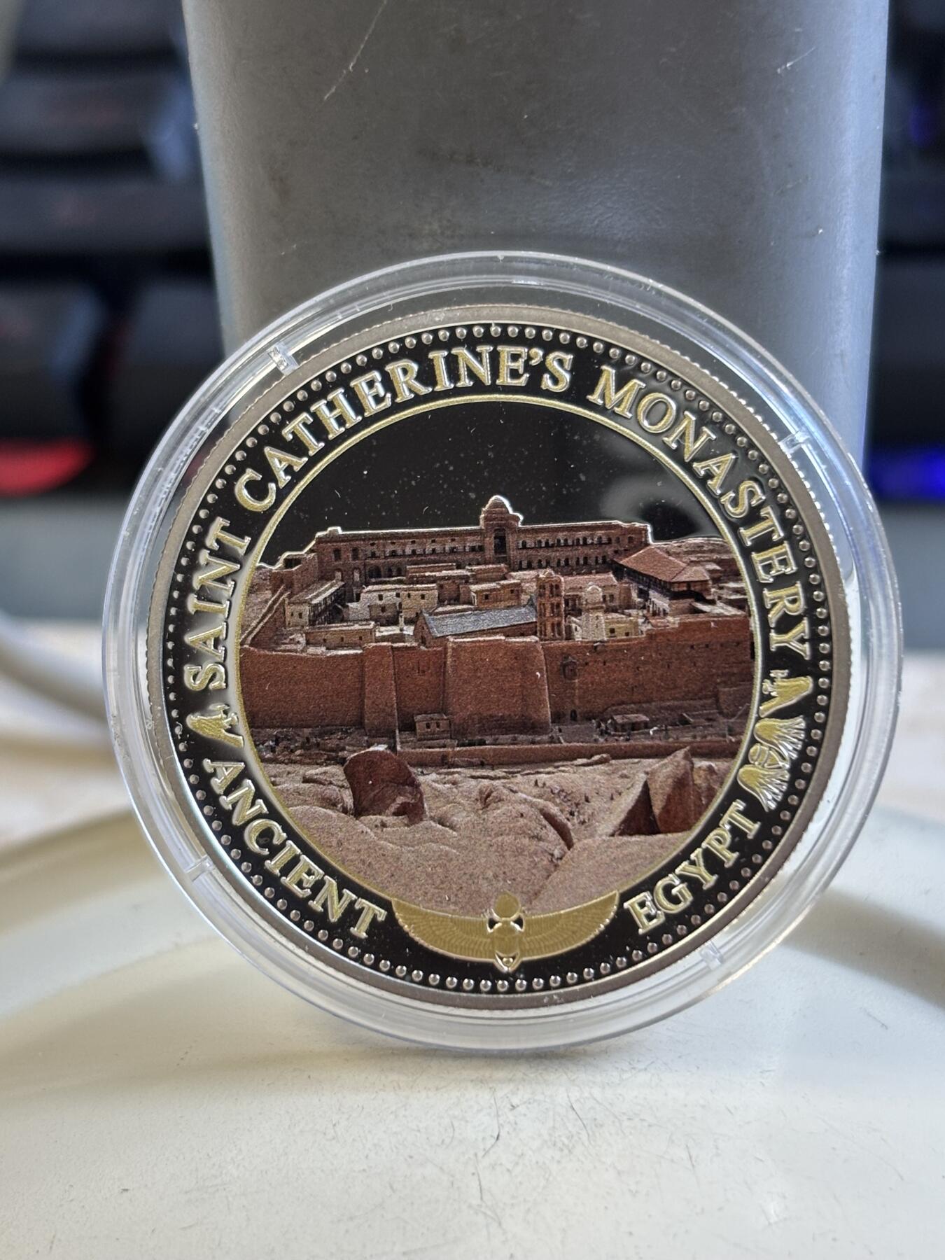 第193期拍卖 所罗门2016年古埃及系列圣凯瑟琳修道院彩色银币，999银，12克