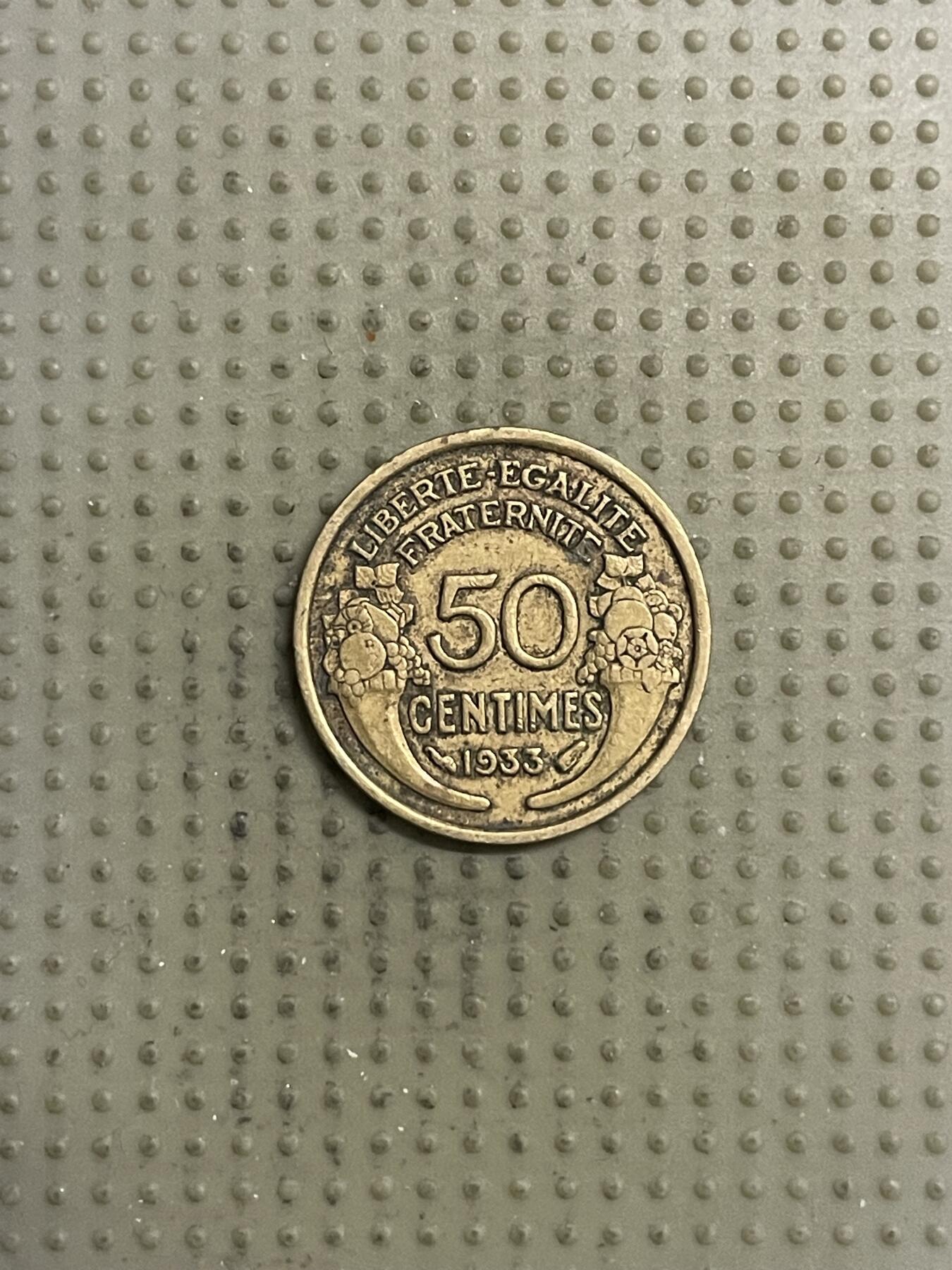 2026年第30场各国散币拍卖（总第180场） 法国1933年50生丁