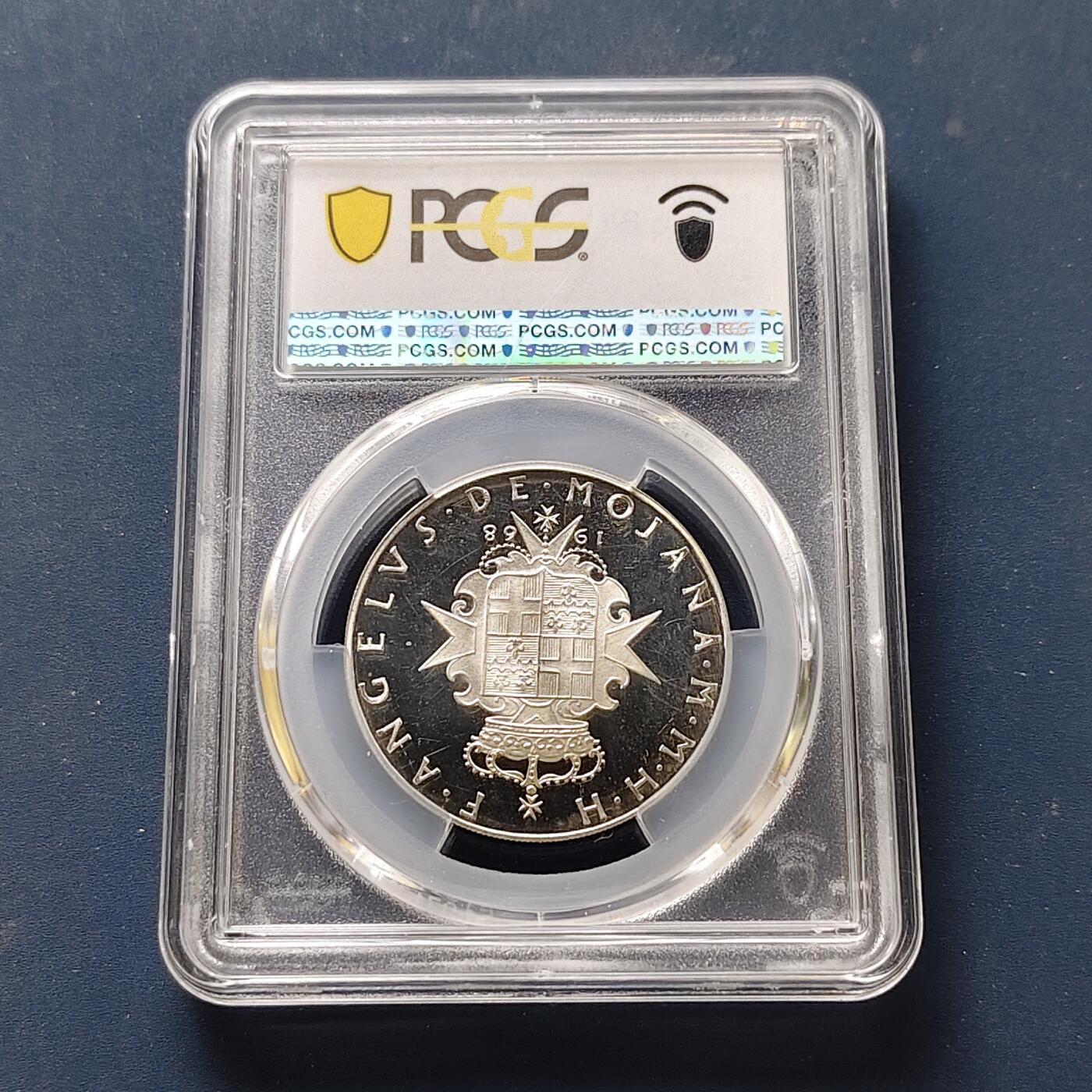 【全场包邮】纯粹捡漏拍511场 马耳他骑士团1968年3斯库迪FAO精制纪念银币【33毫米12克80%】-PCGS PR64 DCAM