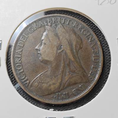 KK钱币收藏小铺   第404期 2月预留时间 周末发货 - 1897 英国1便士铜币