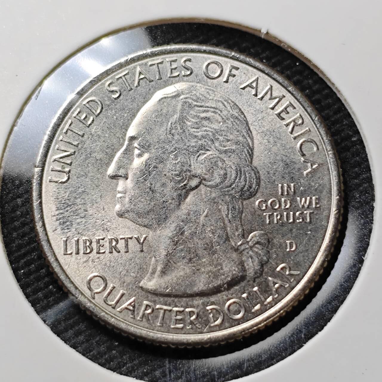 KK钱币收藏小铺   第404期 2月预留时间 周末发货  美国25分纪念币