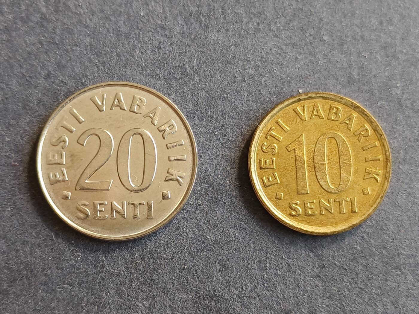 【游宝拍卖】丙午马年第9期 爱沙尼亚2006年 20分10分