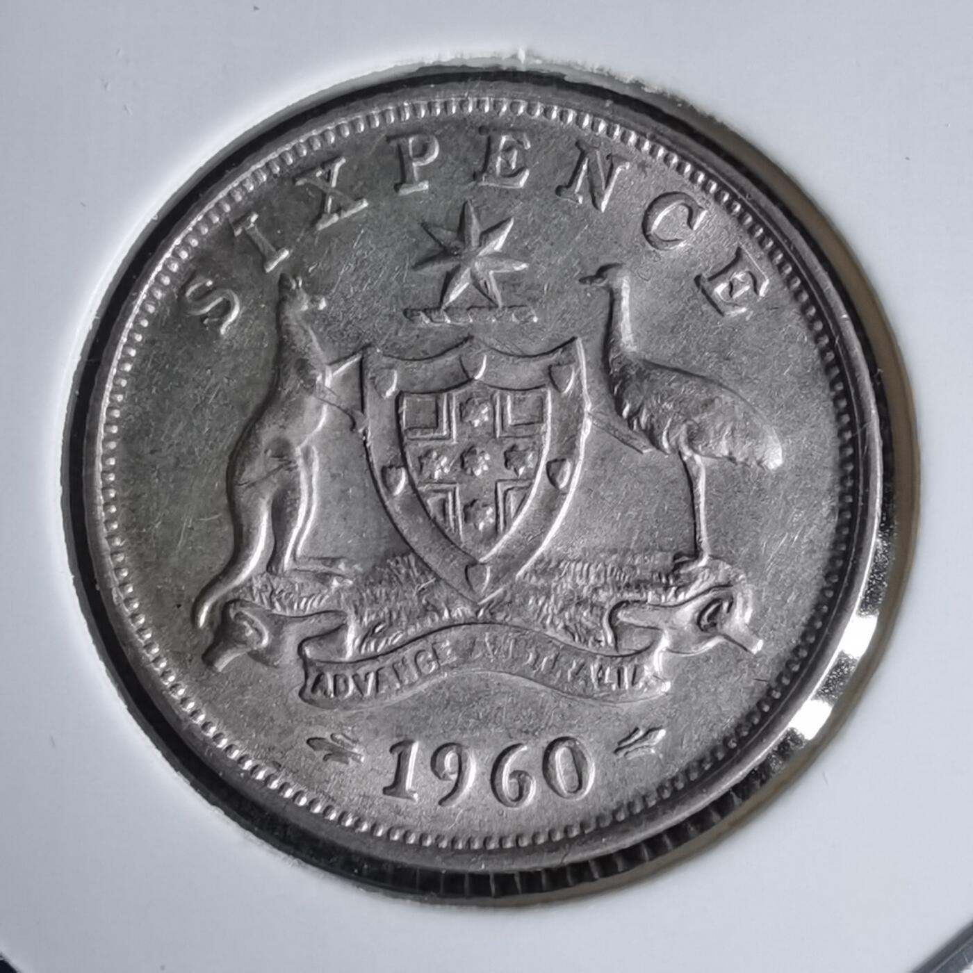 沼泽如烟--第1016场 澳大利亚1960年6便士银币