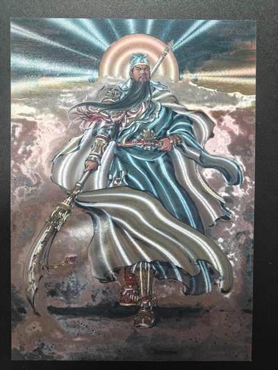 天玑星卡拍第177期《3.9周一截拍》持续收拍收评中 满赠卡需备注 - 百里卡牌 港漫水浒 A4 粗闪大卡 大刀关胜 161/396 直角卡难免瑕疵介意勿拍