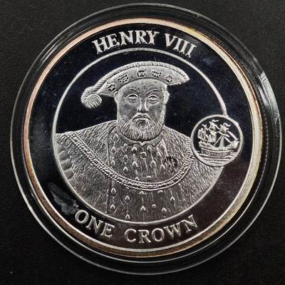  【淘币小摊】限时拍第八百七十九拍   克朗币邮币封场    每周一统一发货 - 直布罗陀2009年亨利八世克朗纪念币