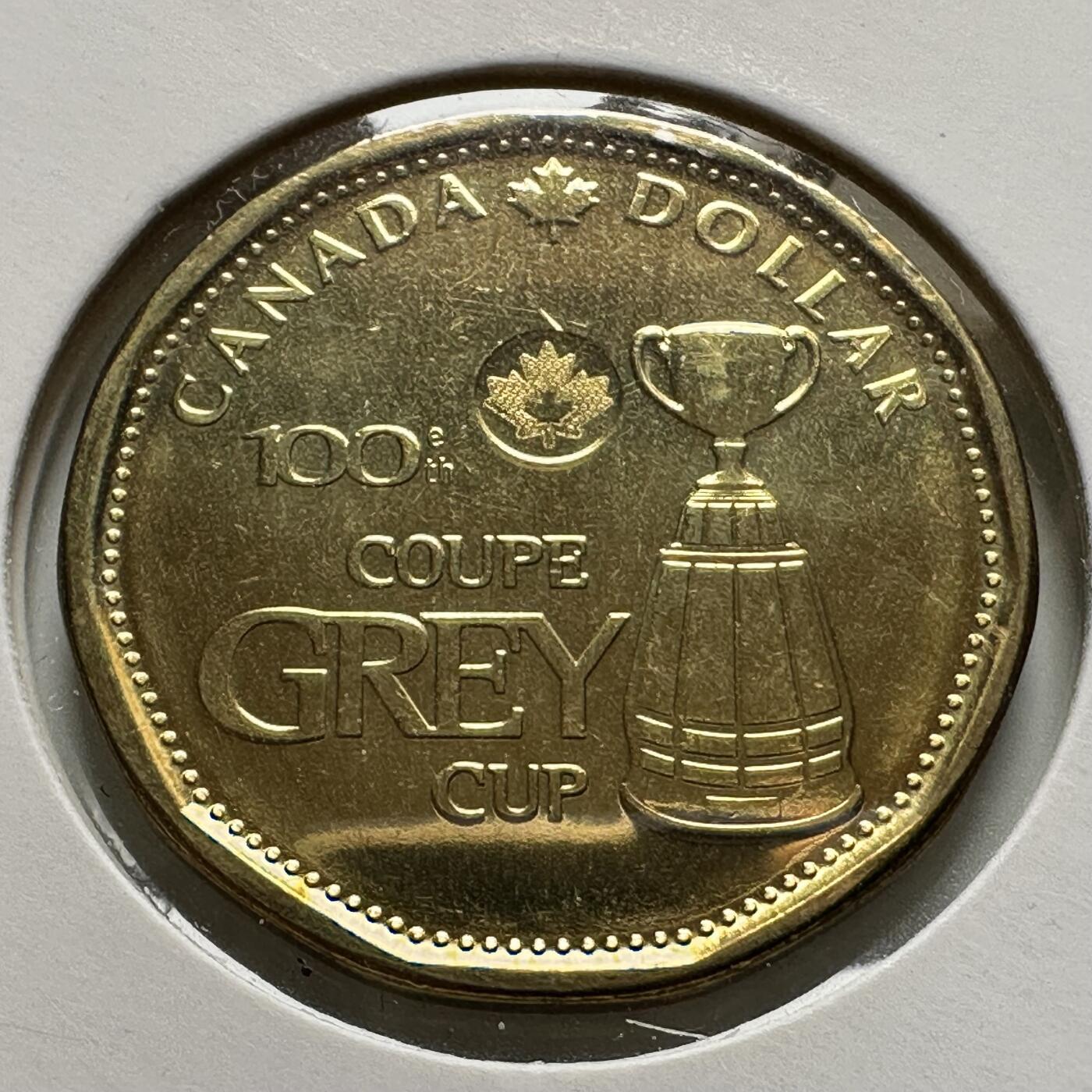 🌹外币初藏🌹🐯2026年第26场  各国纪念币专场 每周二四六晚8️⃣点 接代拍 加拿大 2012年 格雷杯百年 1元纪念币