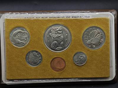 【淘币小摊】实时拍第八百九十六拍   银币套币场    每周一统一发货 新加坡1981年鸡年生肖套币