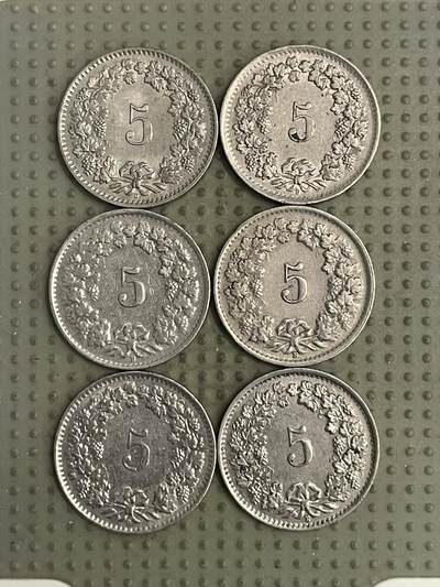 2026年第30场各国散币拍卖（总第180场） - 瑞士5生丁6枚