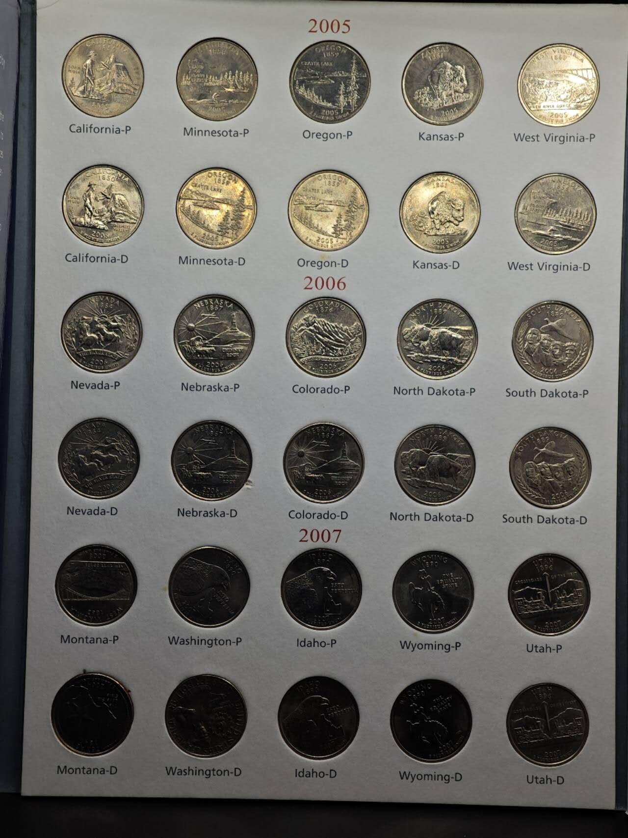 【淘币小摊】实时拍第八百七十九拍   银币套币场    每周一统一发货 美国50州纪念币