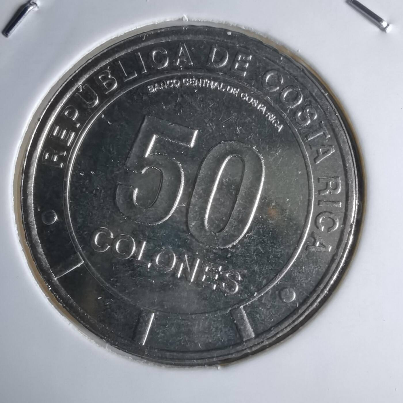 沼泽如烟--第1016场 哥斯达黎加2023年50分纪念币