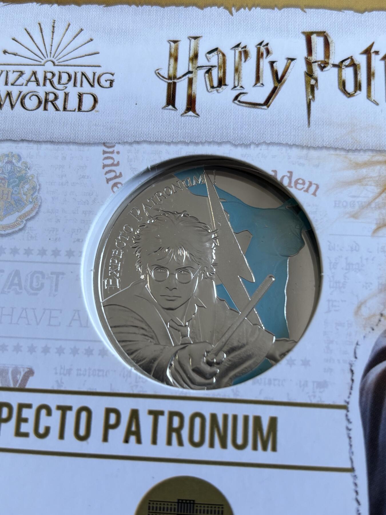 第193期拍卖 法国2021年哈利波特系列2组守护神鹿彩银币，900银，发行20000枚