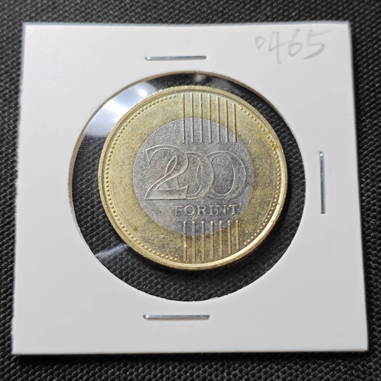 KK钱币收藏小铺   第404期 2月预留时间 周末发货  匈牙利200福林双色币