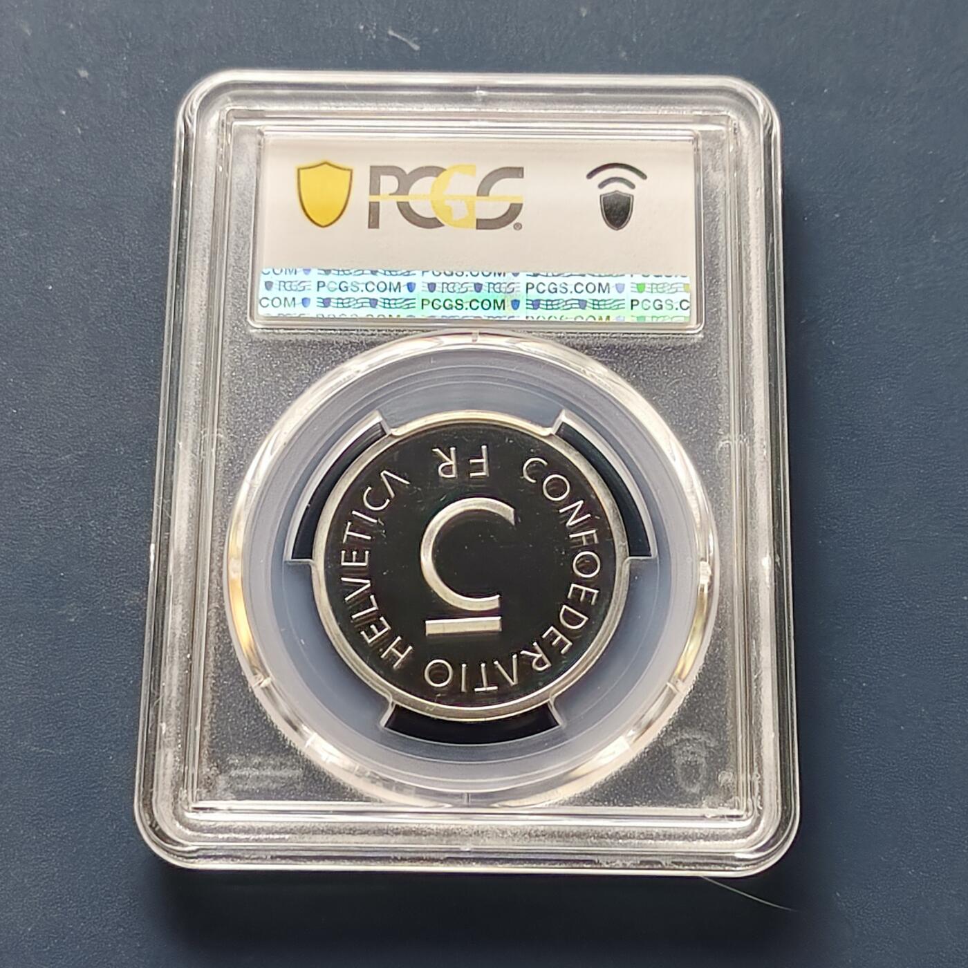 【全场包邮】纯粹捡漏拍511场 【收藏级·冠军分】瑞士1976年5法郎勃艮第穆尔滕战役500周年精制纪念币-PCGS PR67 DCAM