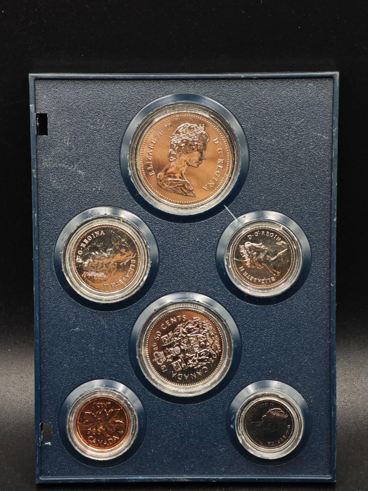 【淘币小摊】实时拍第八百七十九拍   银币套币场    每周一统一发货 加拿大1986年套币