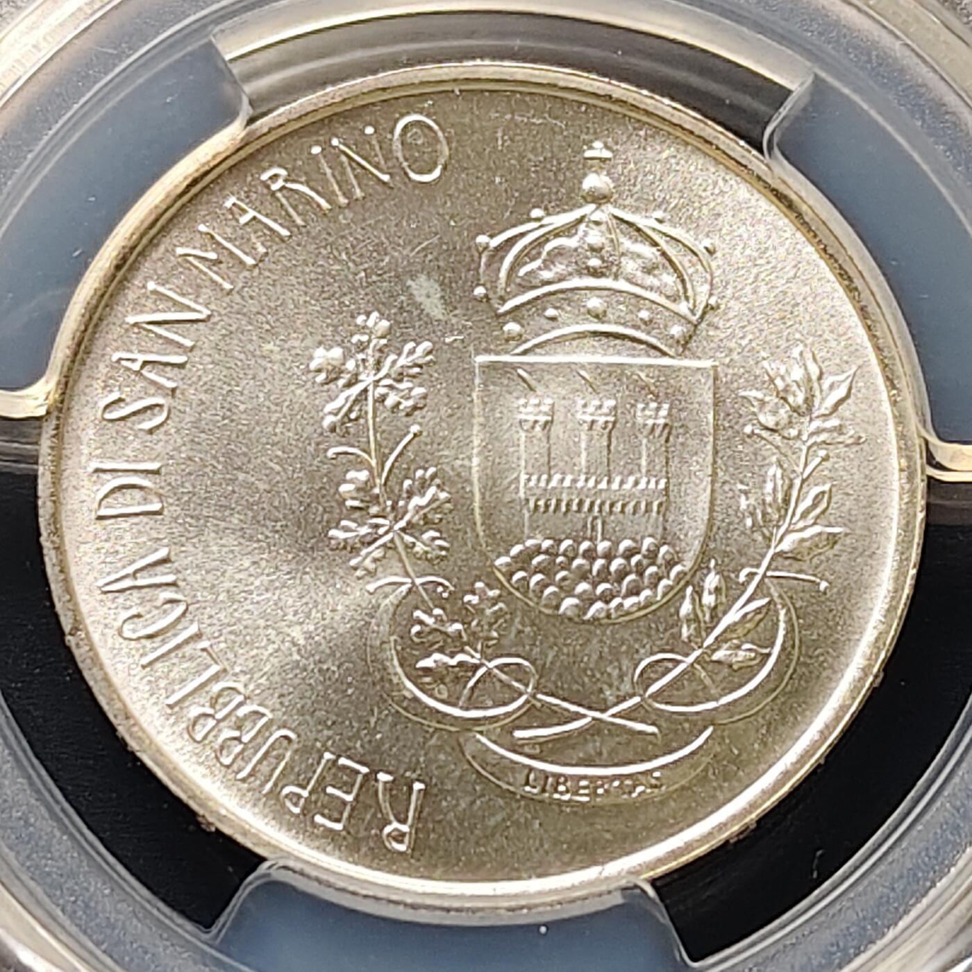 【全场包邮】纯粹捡漏拍511场 【收藏级·冠军分】圣马力诺1981年1000里拉古罗马诗人维吉尔逝世2000周年埃涅阿斯纪纪念银币【31.4毫米14.6克83.5%】-PCGS MS67