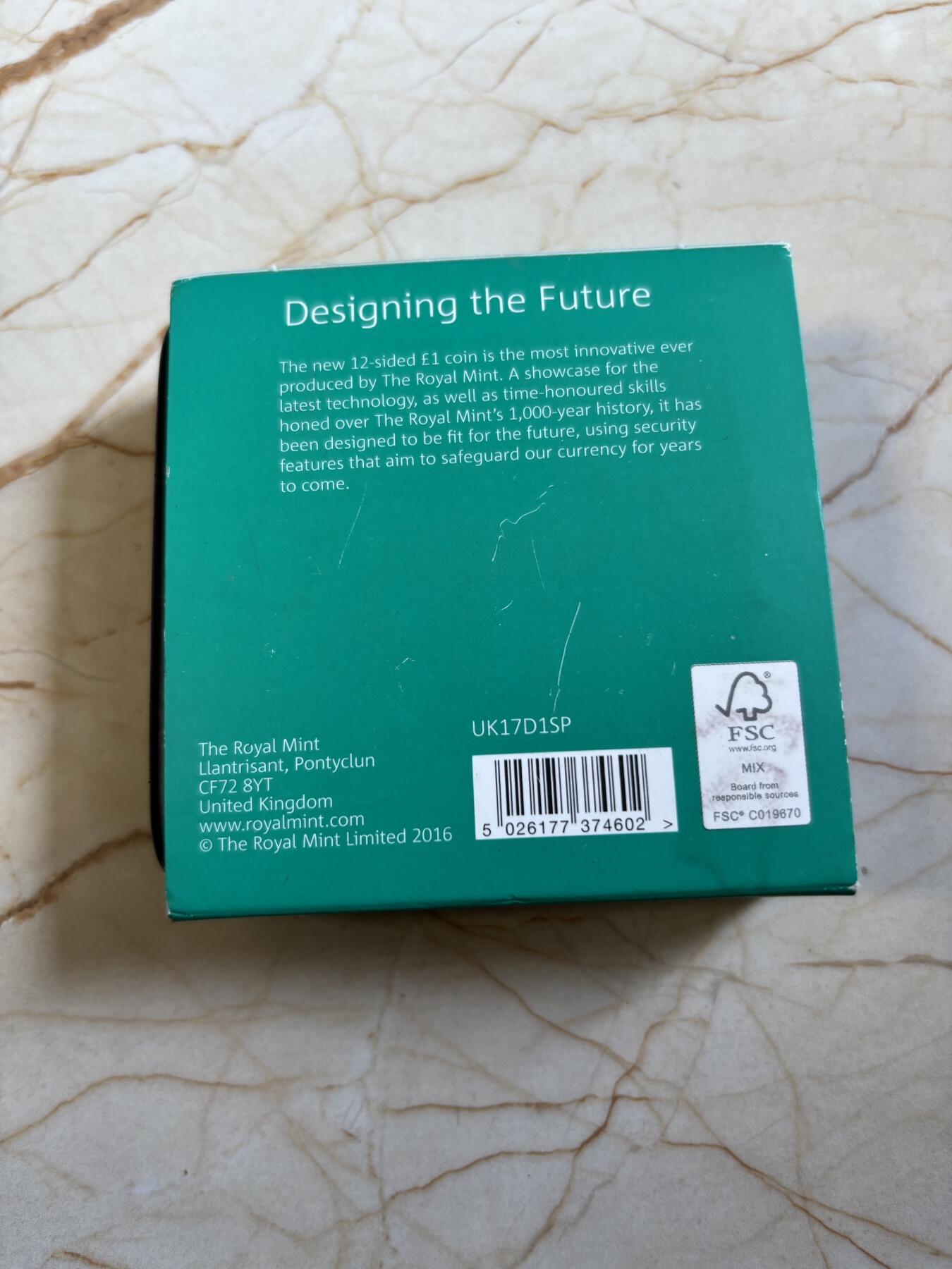 第193期拍卖 英国2017年1英镑双色纪念银币，925银，10.47克，发行量25000枚