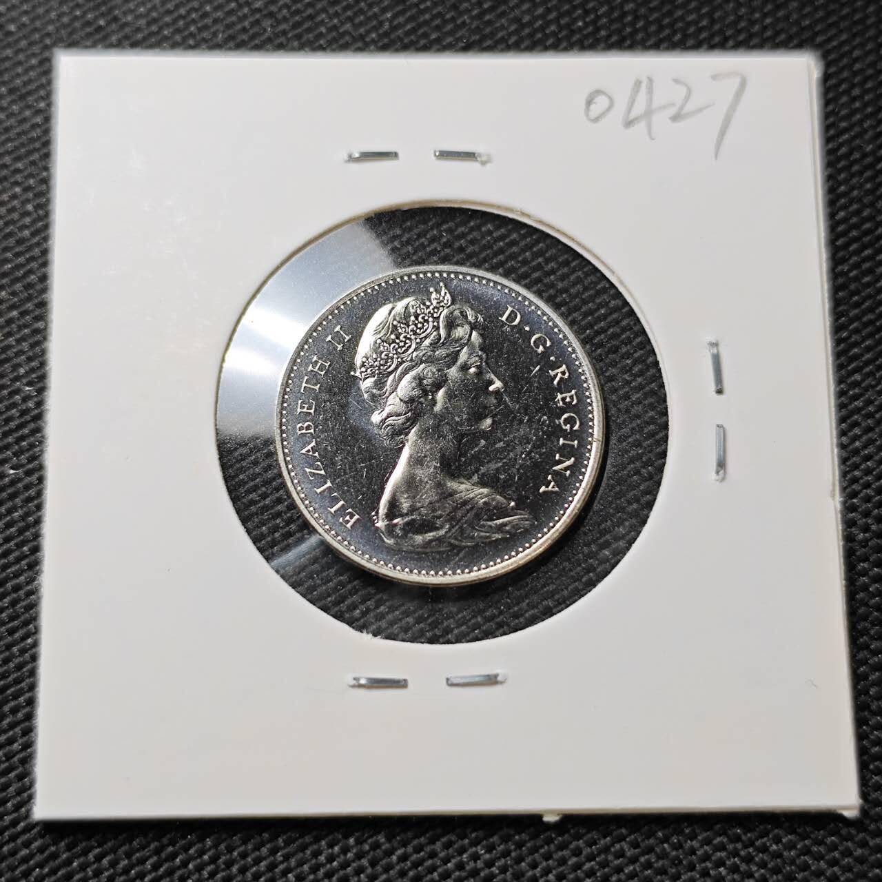 KK钱币收藏小铺   第404期 2月预留时间 周末发货  1970加拿大5分