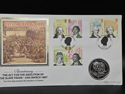  【淘币小摊】限时拍第八百七十八拍   克朗币邮币封场    每周一统一发货 - 利比里亚1997年独立150周年1元纪念币邮币封