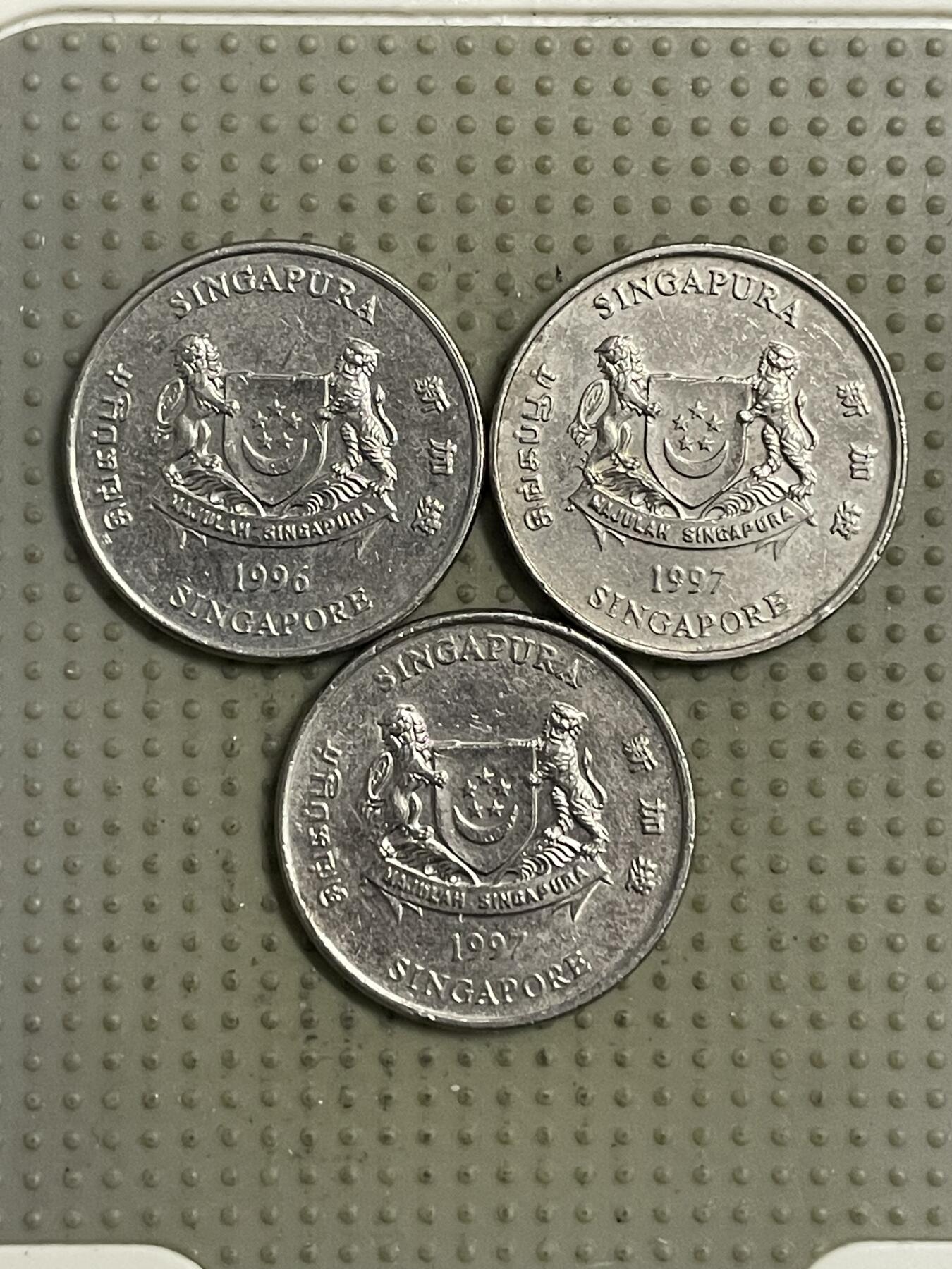 2026年第31场各国散币拍卖（总第181场） 新加坡低盾版20分3枚