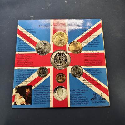 【全场包邮】纯粹捡漏拍511场 - 英国1992年伦敦钟楼铸币厂官方封装新版埃居版套币