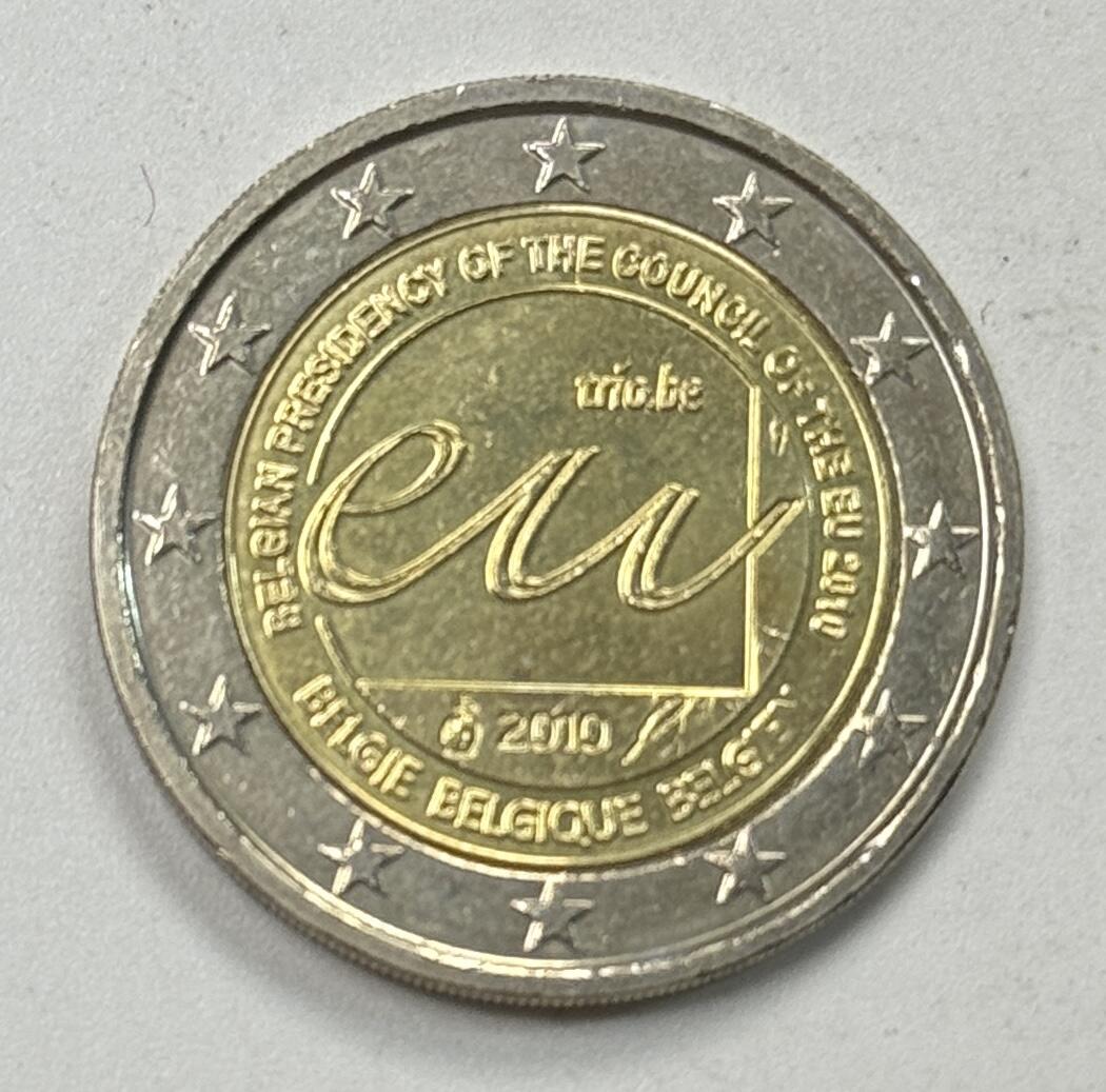 S&S Numismatic世界钱币-拍卖 第122期  比利时2010年 欧盟轮值主席国 2欧元双色纪念币