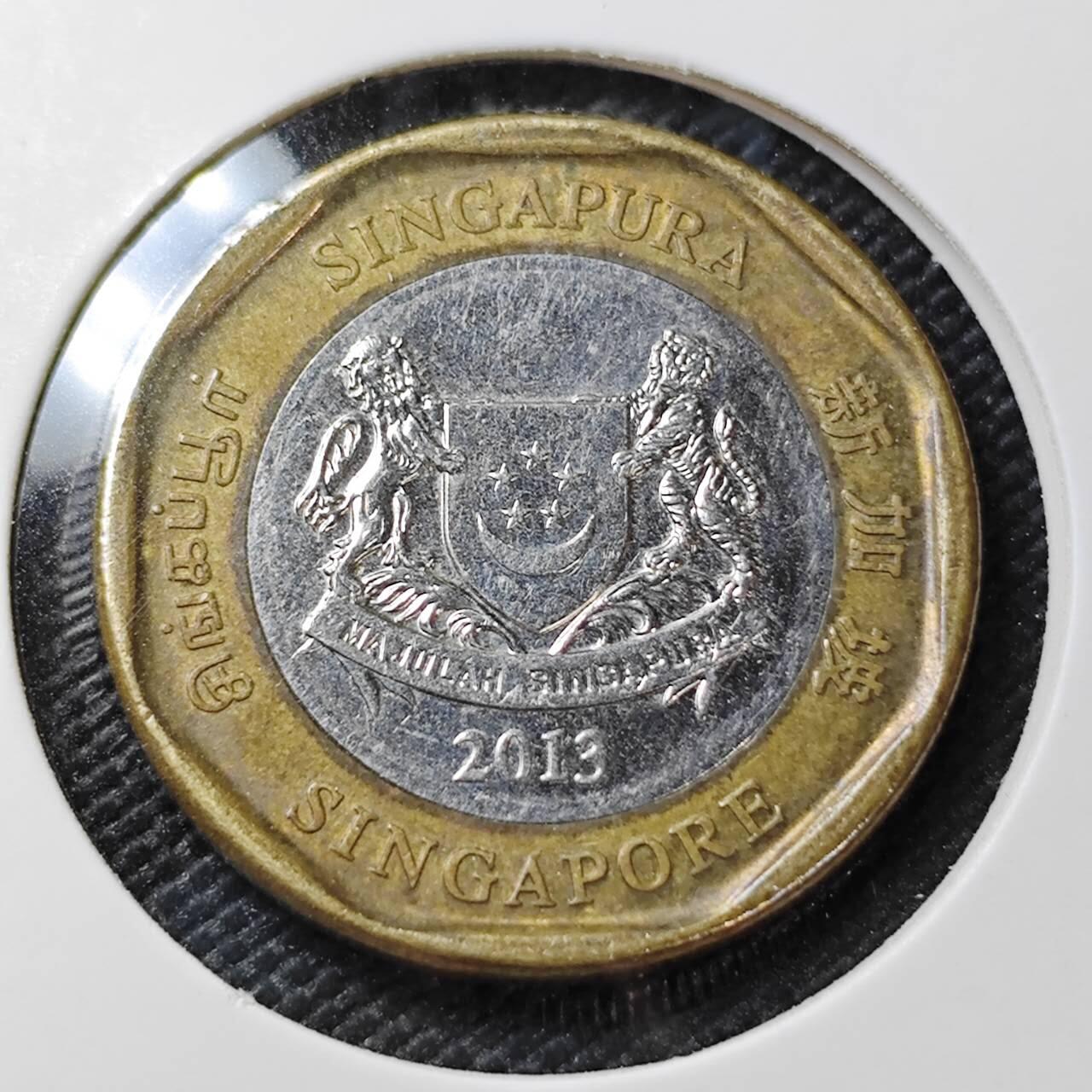 KK钱币收藏小铺   第404期 2月预留时间 周末发货  新加坡1元