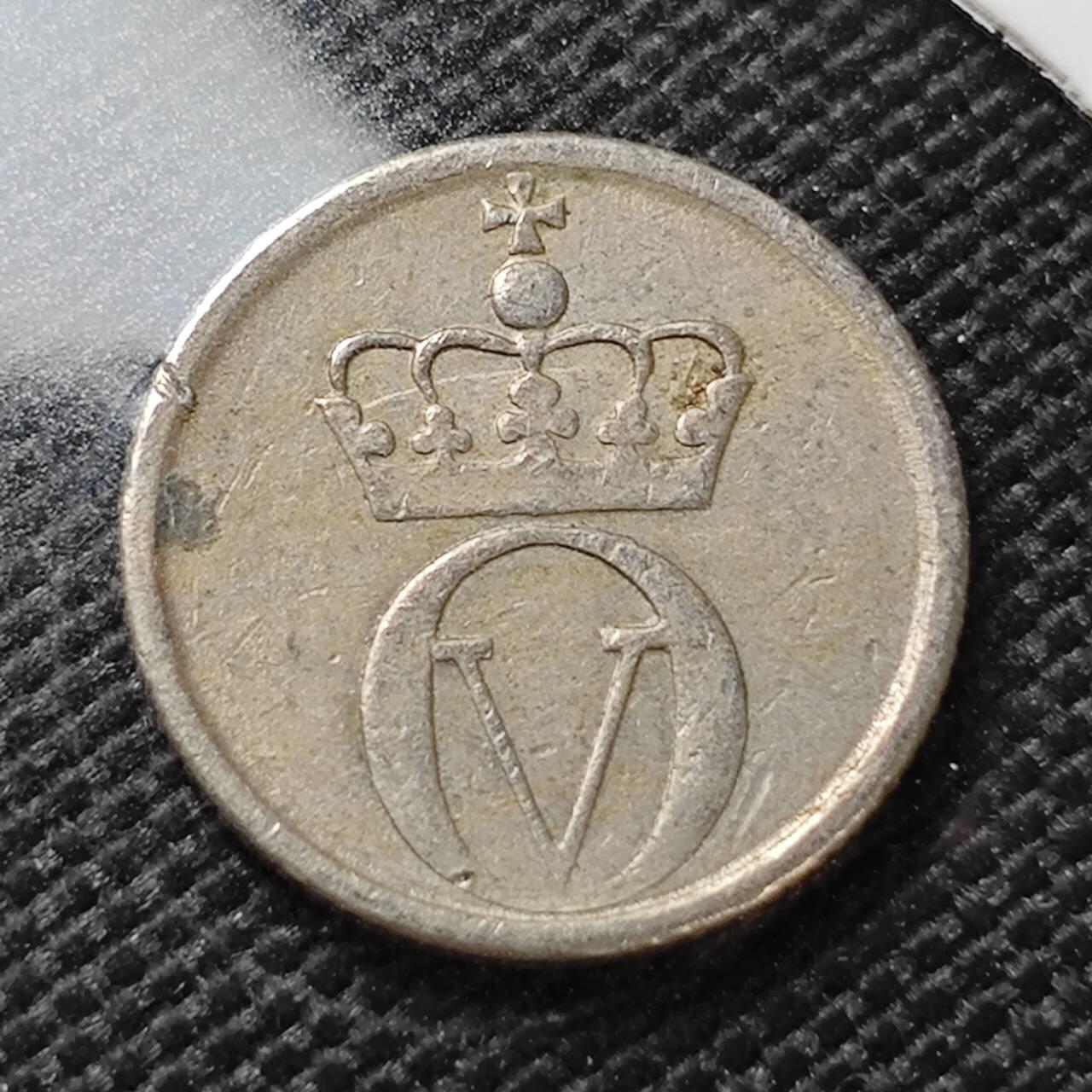 KK钱币收藏小铺   第404期 2月预留时间 周末发货  1967挪威10欧尔