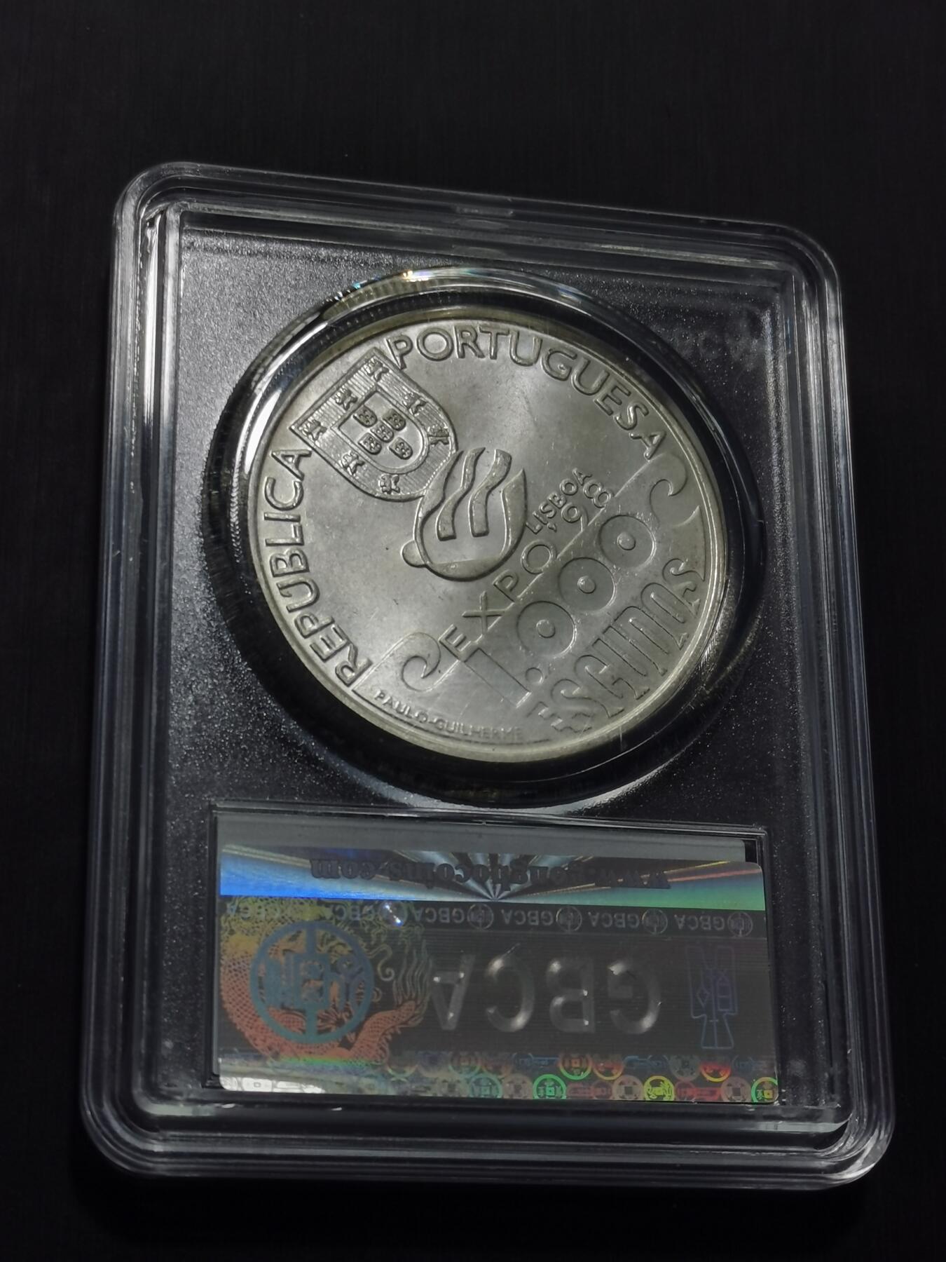 天下钱庄专场欢迎参拍 葡萄牙1000埃斯库多银币