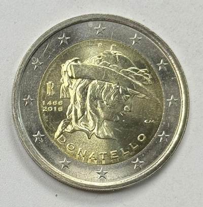 S&S Numismatic世界钱币-拍卖 第122期  - 意大利2016年 多纳泰罗逝世550周年 2欧元双色纪念币