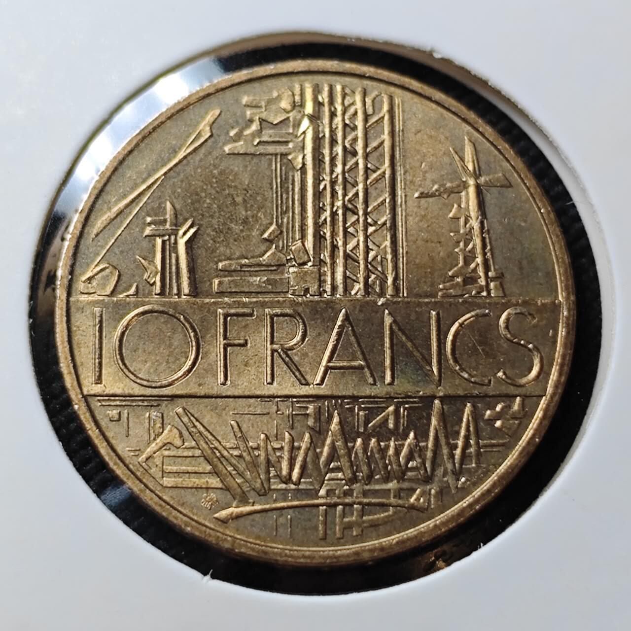 KK钱币收藏小铺   第404期 2月预留时间 周末发货  法国10法郎铜币 好品