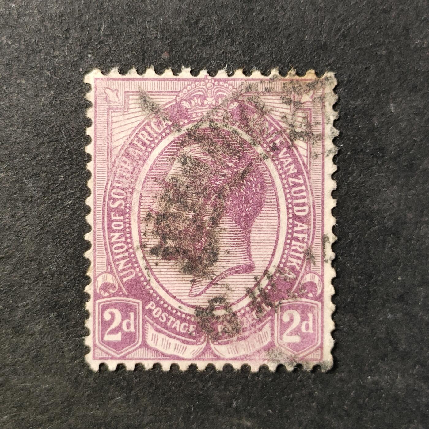 ↓君缘收藏757期☞钱币邮品↓无佣金、可寄存、满30元包邮  英属南非联邦邮票，1913年乔治五世国王邮票