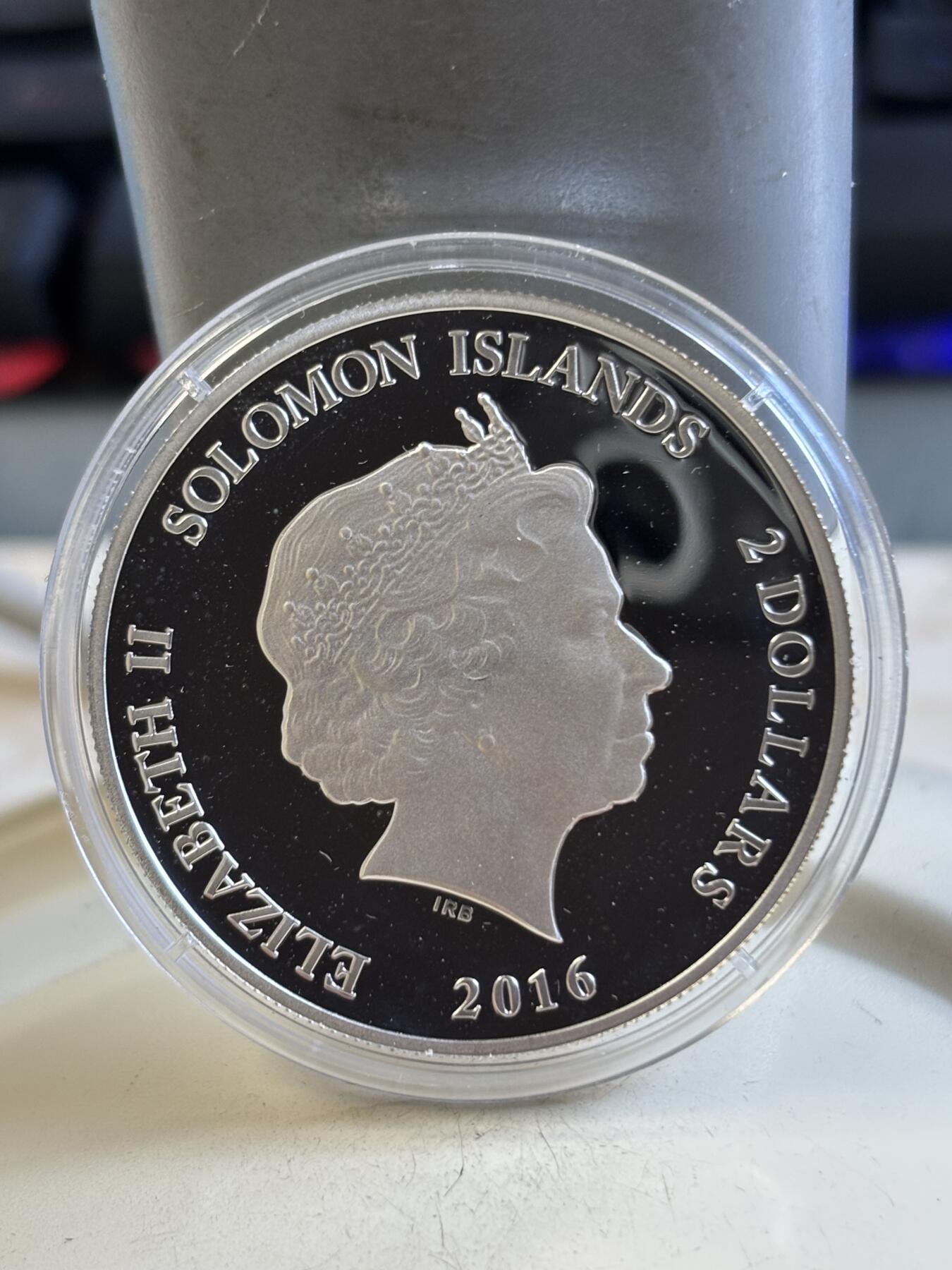 第193期拍卖 所罗门2016年古埃及系列圣凯瑟琳修道院彩色银币，999银，12克