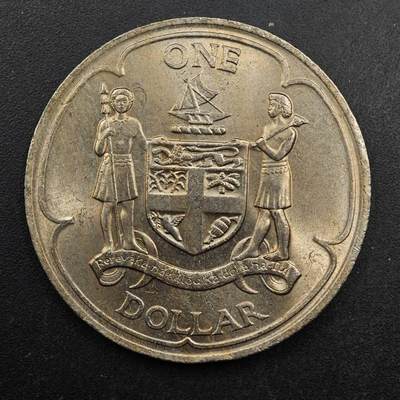  【淘币小摊】限时拍第八百七十八拍   克朗币邮币封场    每周一统一发货 - 斐济1969年1元纪念币