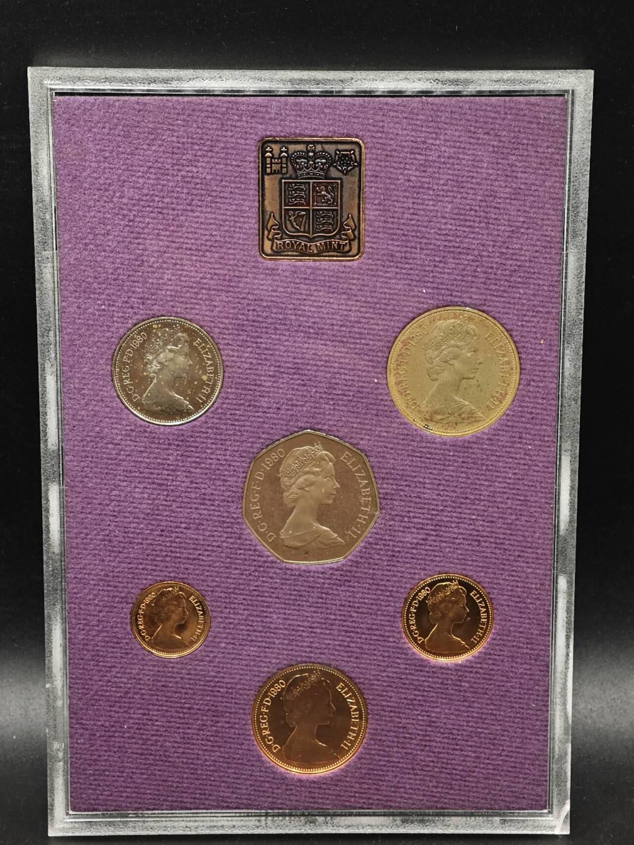 【淘币小摊】实时拍第八百七十九拍   银币套币场    每周一统一发货 英国1980年精制套币