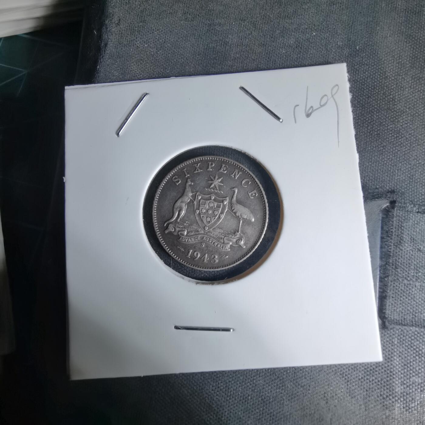 沼泽如烟--第1016场 澳大利亚1943年6便士银币