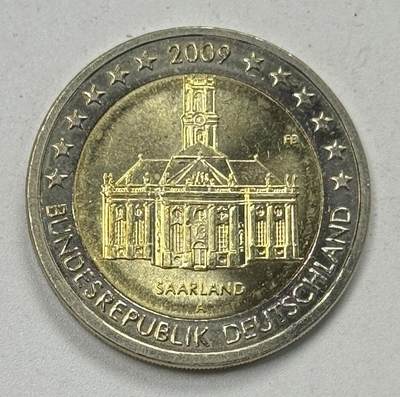 S&S Numismatic世界钱币-拍卖 第122期  - 德国2009年 萨尔州-路德维希教堂 2欧元双色纪念币