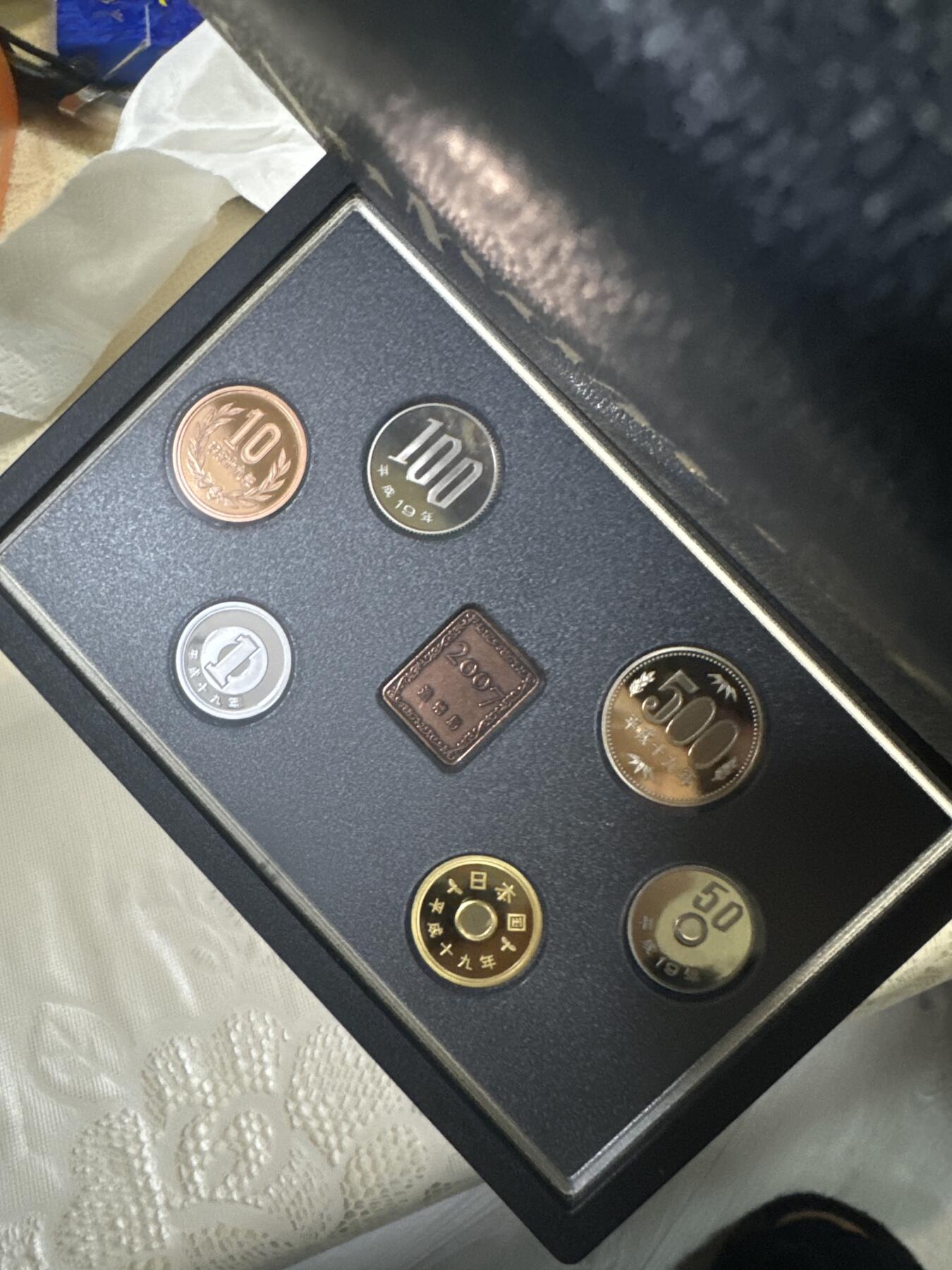 日本各大系列银币 日本大藏省造币局 proof精制套币 2007