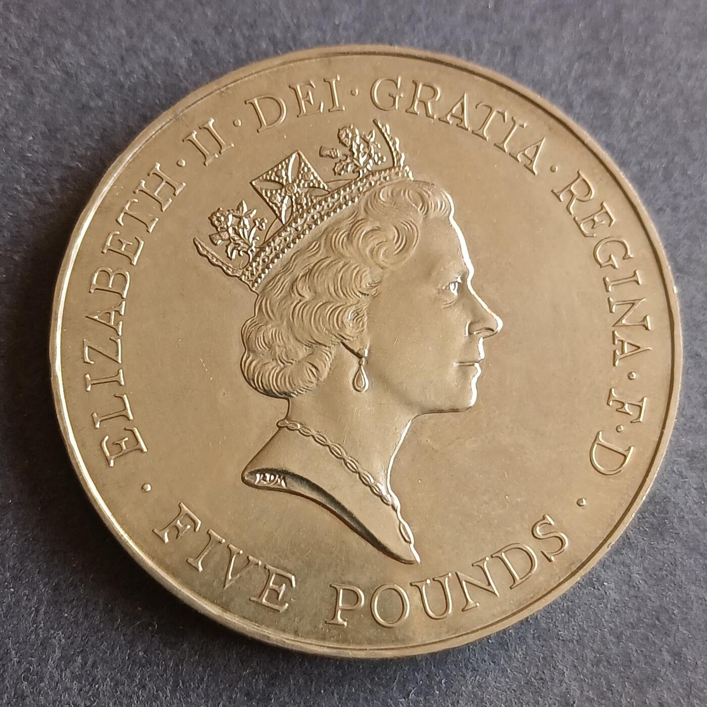 【游宝拍卖】丙午马年第9期 英国1996年5镑