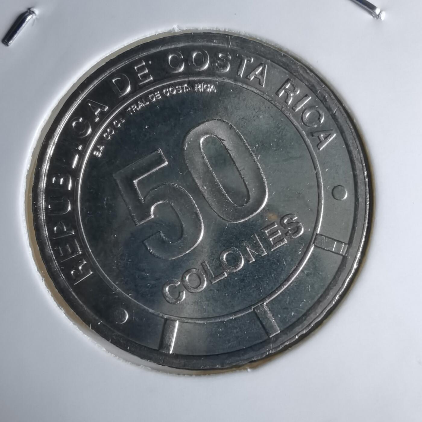 沼泽如烟--第1016场 哥斯达黎加2023年50分纪念币