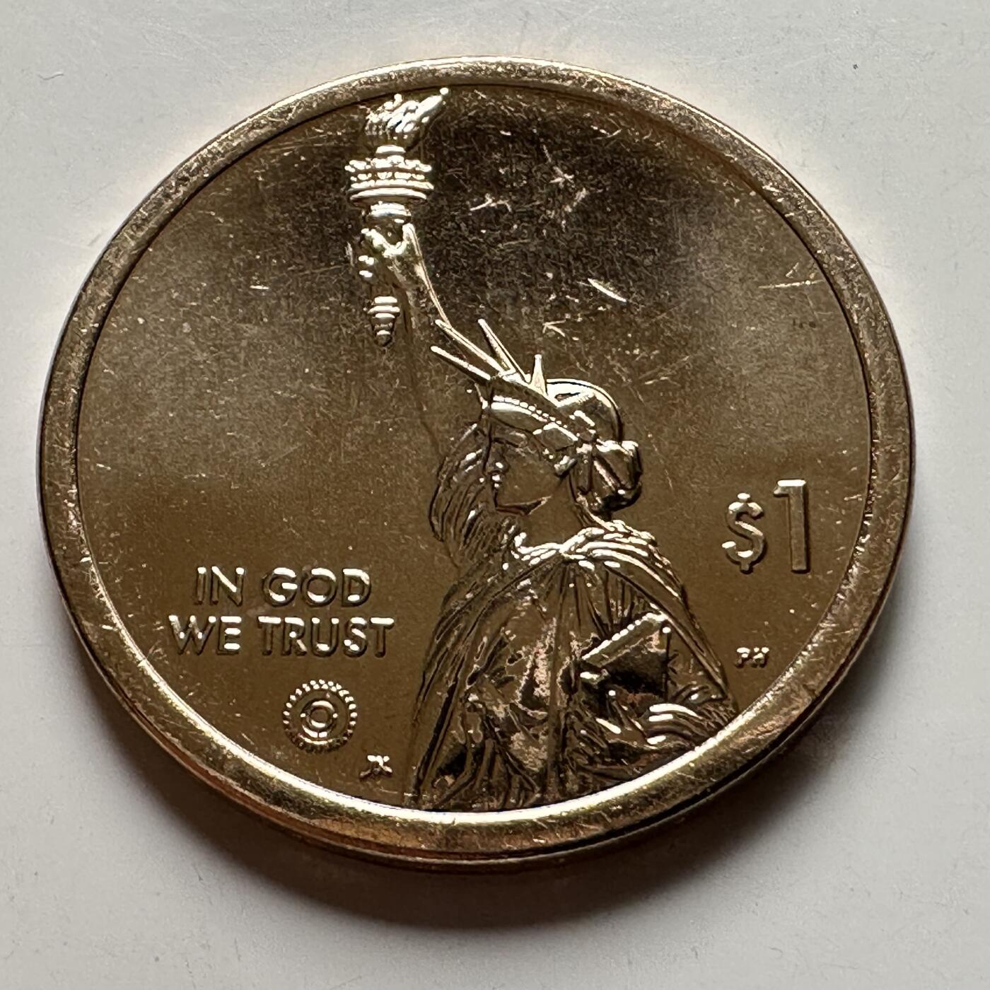 🌹外币初藏🌹🐯2026年第26场  各国纪念币专场 每周二四六晚8️⃣点 接代拍  美国 2022年 创新者系列罗得岛州主题 纪念美洲杯帆船赛的航海技术革新成就 1元纪念币