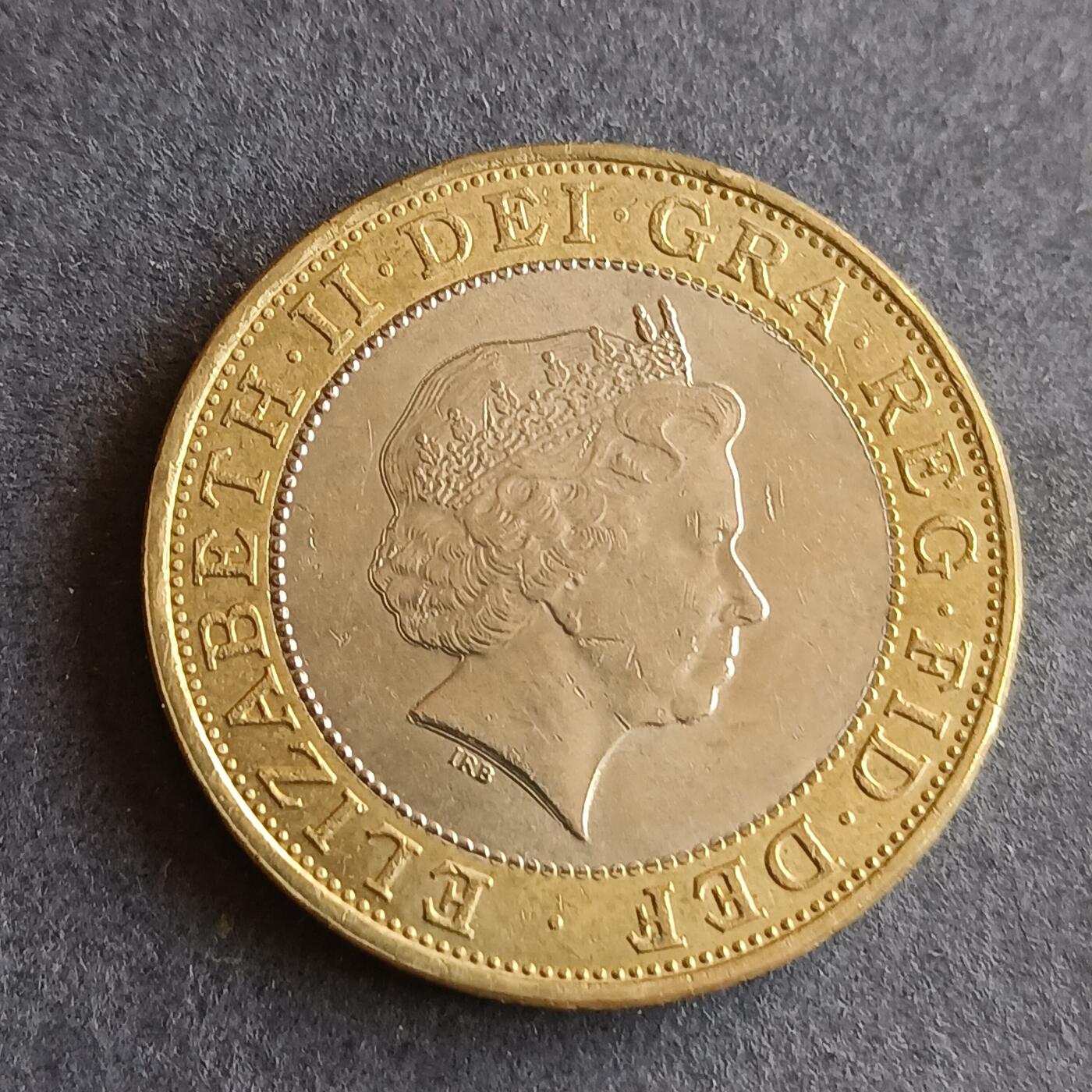 【游宝拍卖】丙午马年第9期 英国1998年2镑