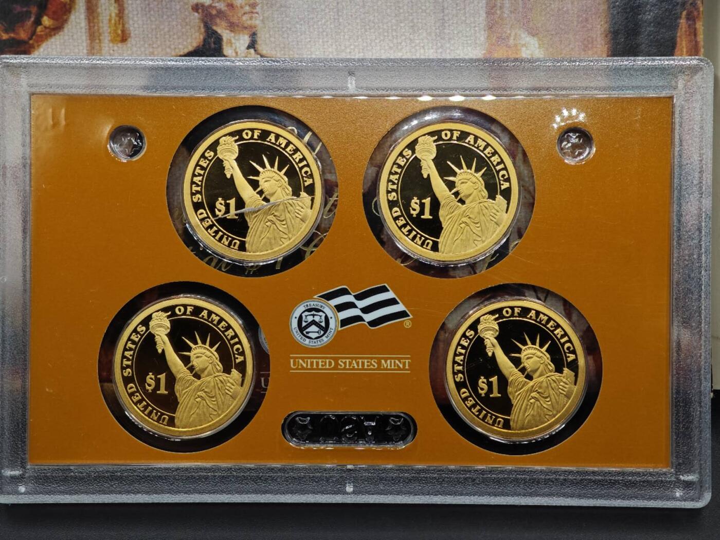 【淘币小摊】实时拍第八百七十九拍   银币套币场    每周一统一发货 美国2007年总统精制纪念币