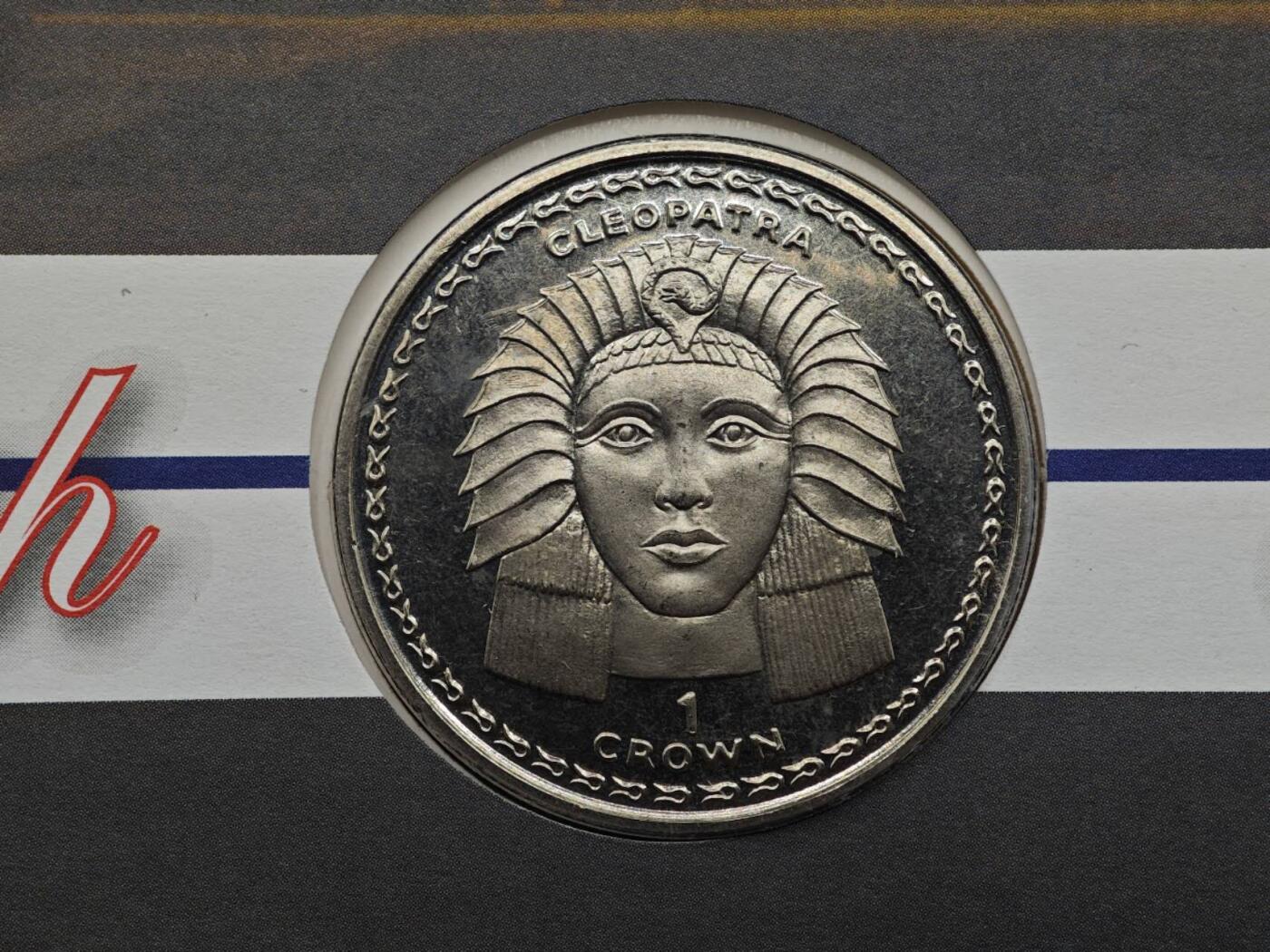  【淘币小摊】限时拍第八百七十八拍   克朗币邮币封场    每周一统一发货 直布罗陀1997年大英博物馆文物克朗纪念币邮币封