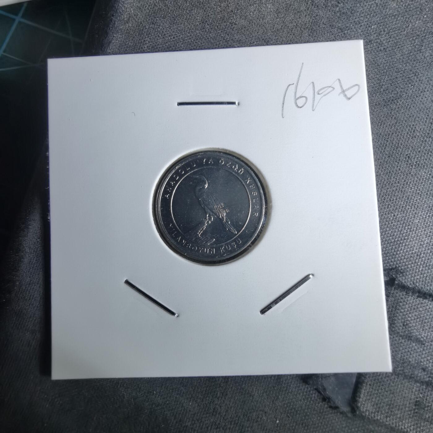 沼泽如烟--第1016场 土耳其2020年1库鲁小鸟系列纪念币